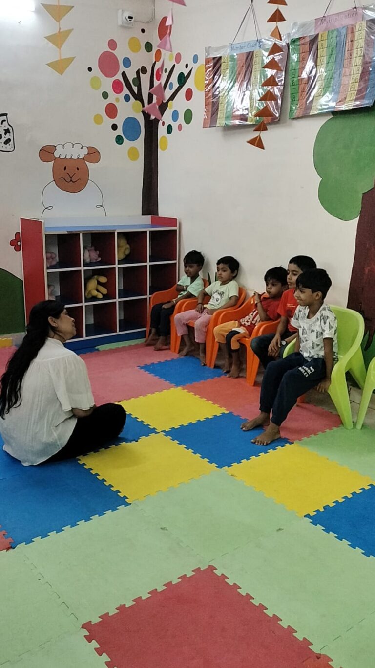 Cocoon Daycare, Nagpur - staff and children at daily activities